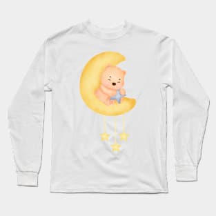 Watercolor Teddy bear Long Sleeve T-Shirt